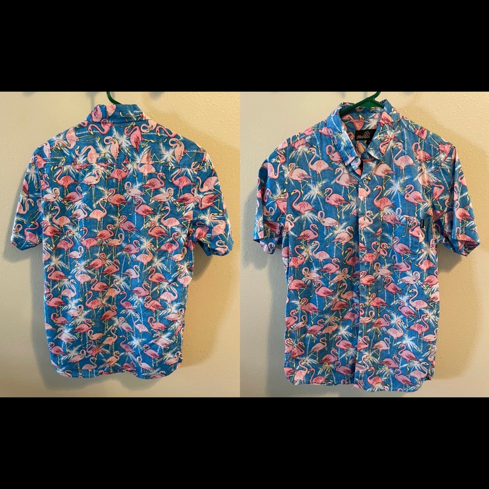 Men’s Flamingo Button-Down